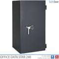 Office Data Star 240 Tűzálló Adathordozószéf – (456 LTO-szalag) – Betörésállósági vizsgálat: S2 / Tűzállósági vizsgálat: 60 perc