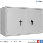 Paper Star Light 60 dokumentumszéf – 28 iratrendező – S2 betörésvédelmi teszt / 30 perces tűzállósági teszt