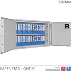 Paper Star Light 60 dokumentumszéf – 28 iratrendező – S2 betörésvédelmi teszt / 30 perces tűzállósági teszt