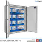 Paper Star Light 70 irattároló széf – 56 iratrendező – S2 betörésvédelmi teszt / 30 perces tűzállósági teszt