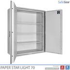 Paper Star Light 70 irattároló széf – 56 iratrendező – S2 betörésvédelmi teszt / 30 perces tűzállósági teszt