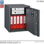 Paper Star Light 4 tűzálló széf – 7 irattartó – S2 fokozatú betörésállósági teszt / 30 perces tűzállósági teszt