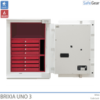 Brixia Uno 3 Széf (66 L) - Betörésvizsgálati I. fokozat - Kódzár