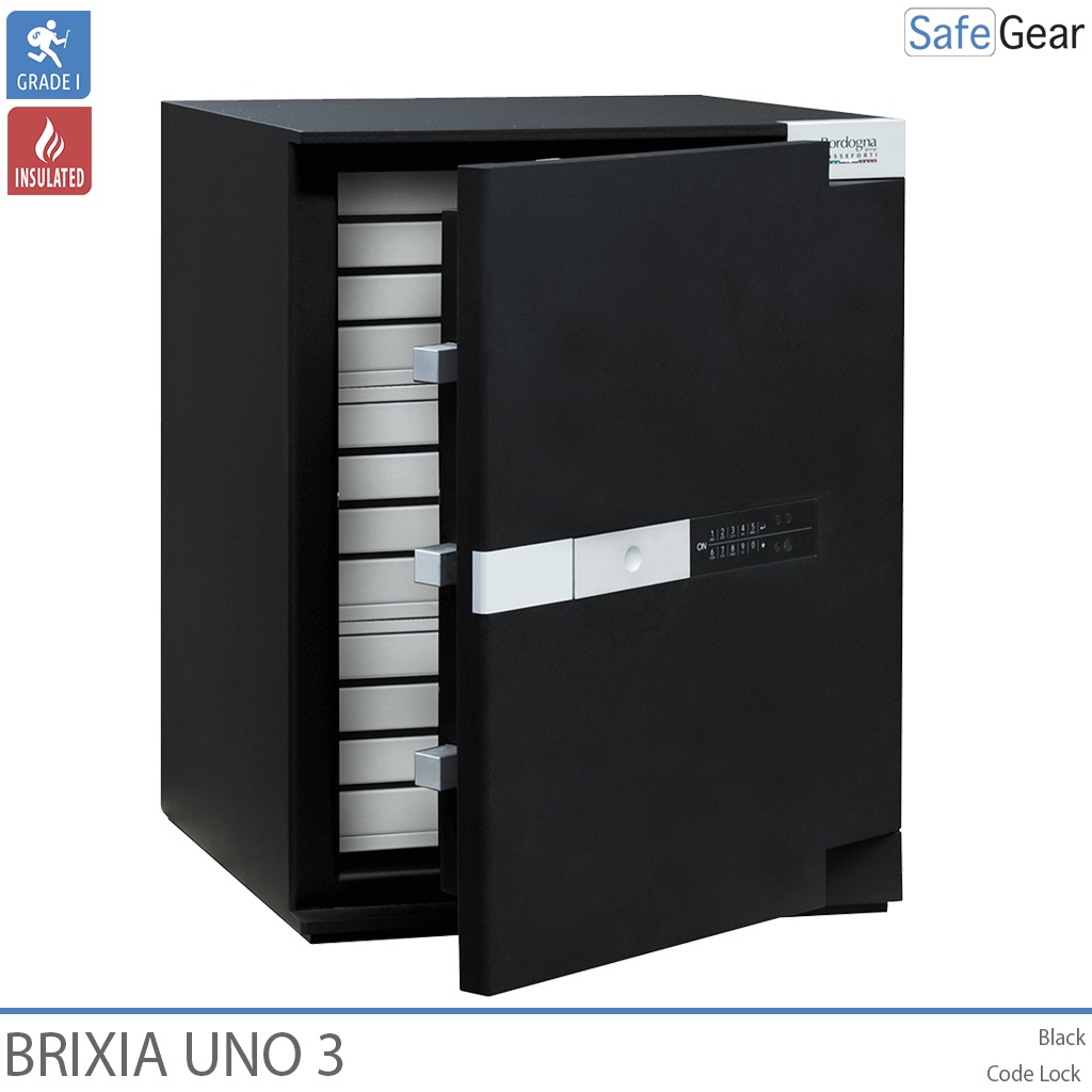 Brixia Uno 3 Széf (66 L) - Betörésvizsgálati I. fokozat - Kódzár