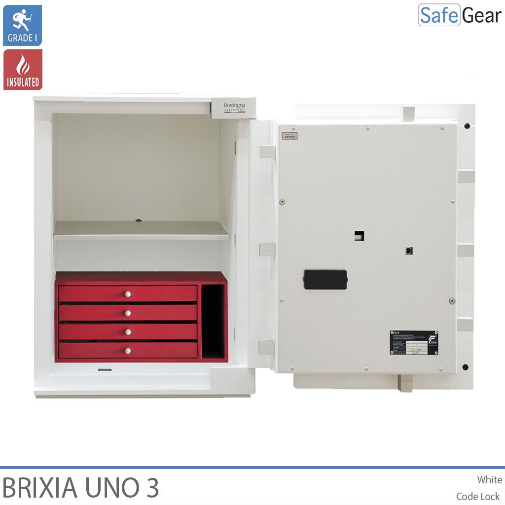Brixia Uno 3 Széf (66 L) - Betörésvizsgálati I. fokozat - Kódzár
