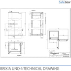 Brixia Uno 8 Széf (248 L) – Betörésállósági I. fokozat – Kódzár
