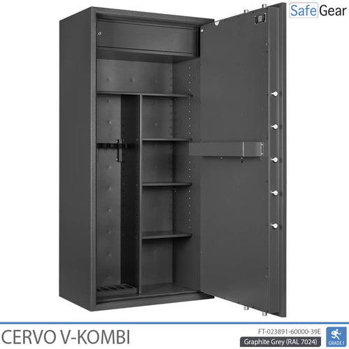 Cervo V Combi – Fegyverszekrény – (7 puska) – Betörésállósági vizsgálat: Fokozat 1