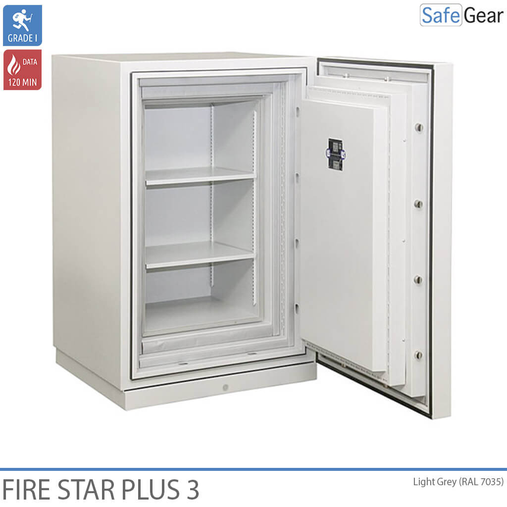 Fire Star Plus 3 Tűzálló Adathordozószéf (210 LTO) - Betörésállósági Fokozat I / Tűzállósági vizsgálat 120 min
