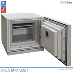 Fire Star Plus 1 Tűzálló Adathordozószéf (84 LTO) – Betörésvédelmi Fokozat I / Tűzállósági teszt: 120 min