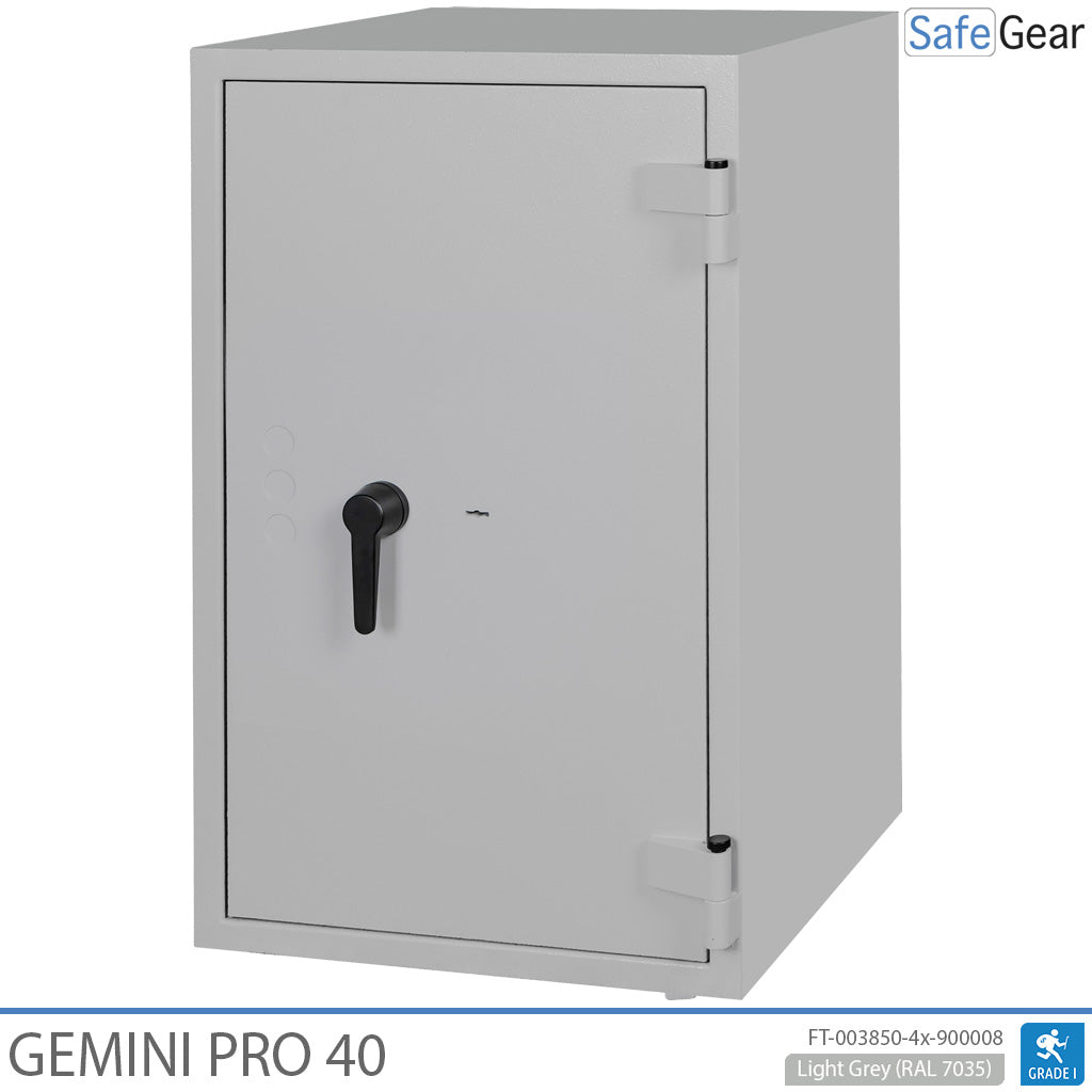 Gemini Pro 40 gyógyszertári széf (180 liter) – 4 fiók – 2 polc – Betörésállósági vizsgálat Fokozat I – Kulcszár