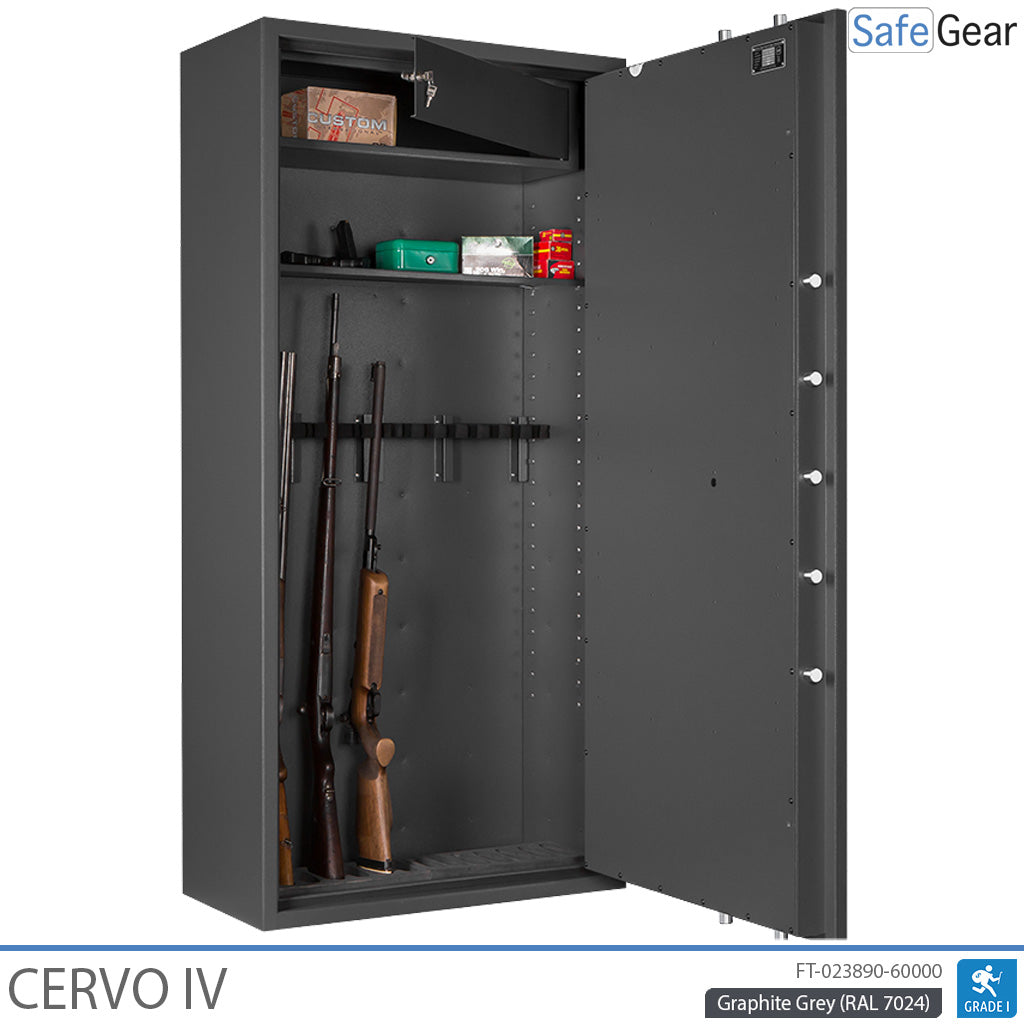 Cervo IV – Fegyvertároló – (14 puska) – Betörésállósági vizsgálat Fokozat 1