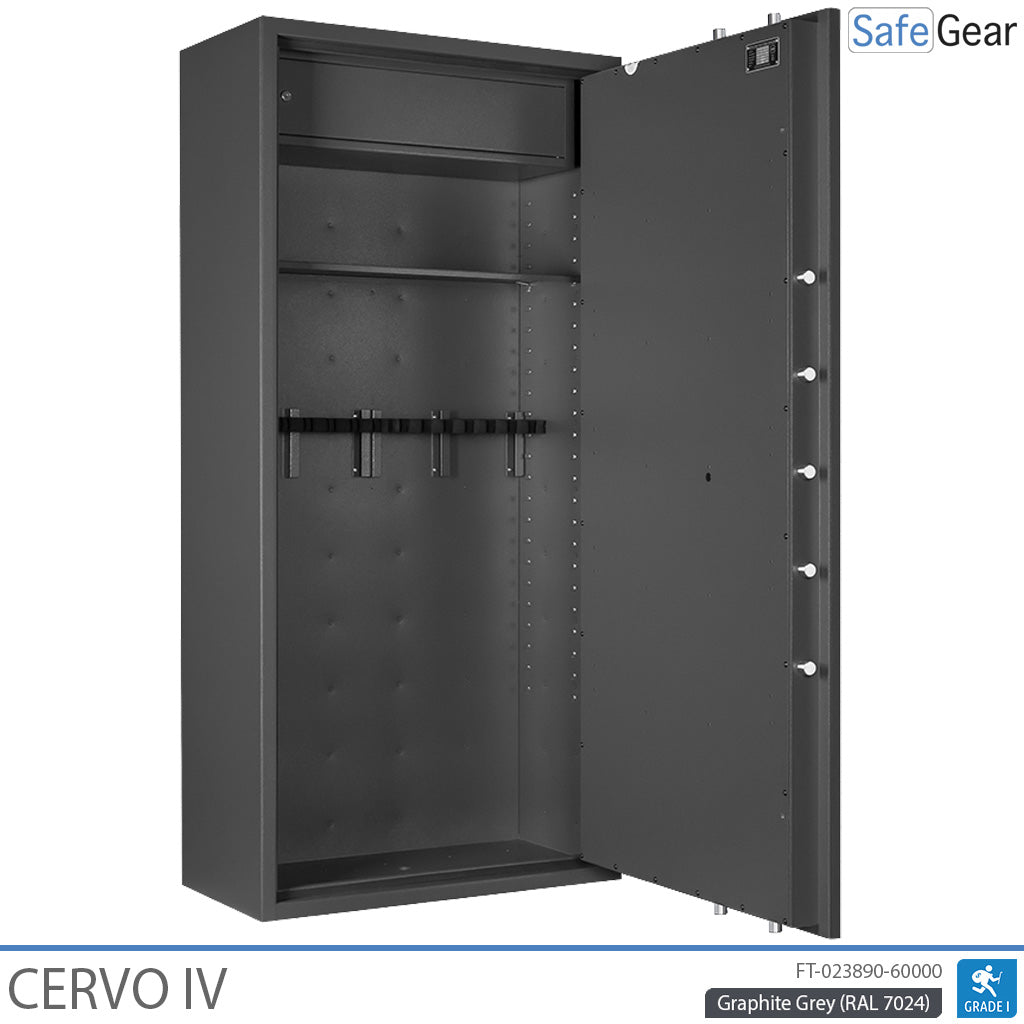 Cervo IV – Fegyvertároló – (14 puska) – Betörésállósági vizsgálat Fokozat 1