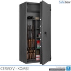 Cervo V Combi – Fegyverszekrény – (7 puska) – Betörésállósági vizsgálat: Fokozat 1