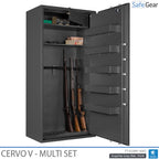 Cervo V Multi Set – Fegyverszekrény – (14 puska) – Betörésállósági vizsgálat: Fokozat 1