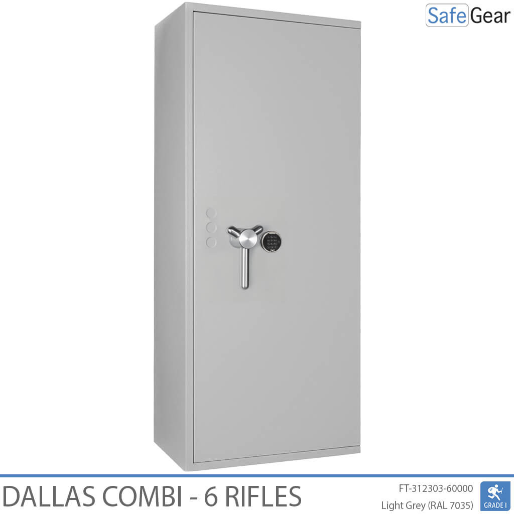 Dallas Combi – Fegyverszéf (6 puska) – Betörésvédelmi teszt, Fokozat 1