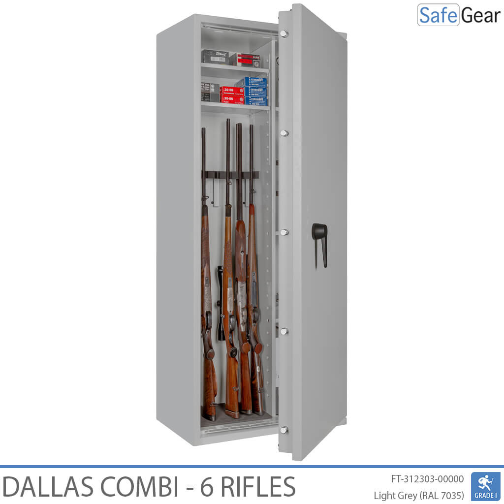 Dallas Combi – Fegyverszéf (6 puska) – Betörésvédelmi teszt, Fokozat 1