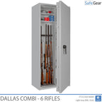 Dallas Combi – Fegyverszéf (6 puska) – Betörésvédelmi teszt, Fokozat 1