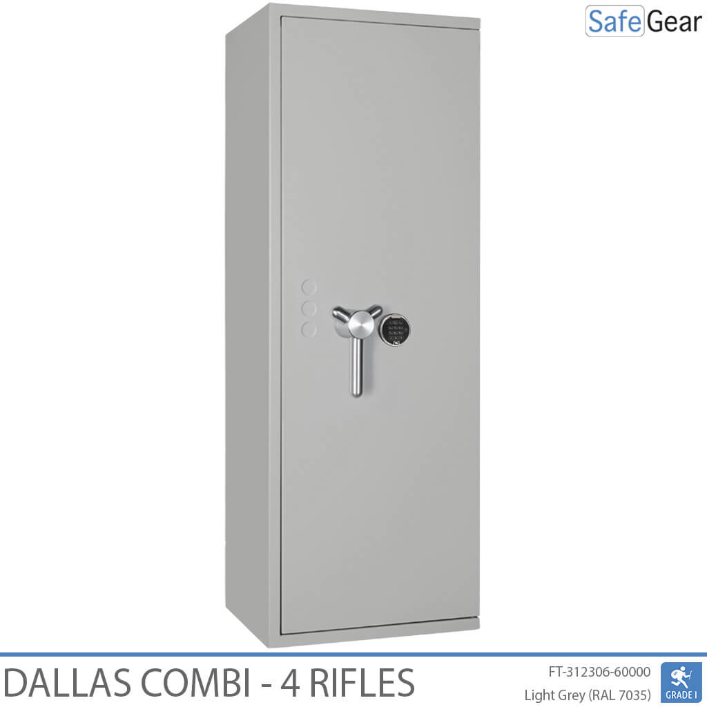 Dallas Combi – Fegyverszéf (4 puska) – Betörésvédelmi teszt, Fokozat 1