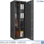 Dallas Combi – Fegyverszéf (4 puska) – Betörésvédelmi teszt, Fokozat 1