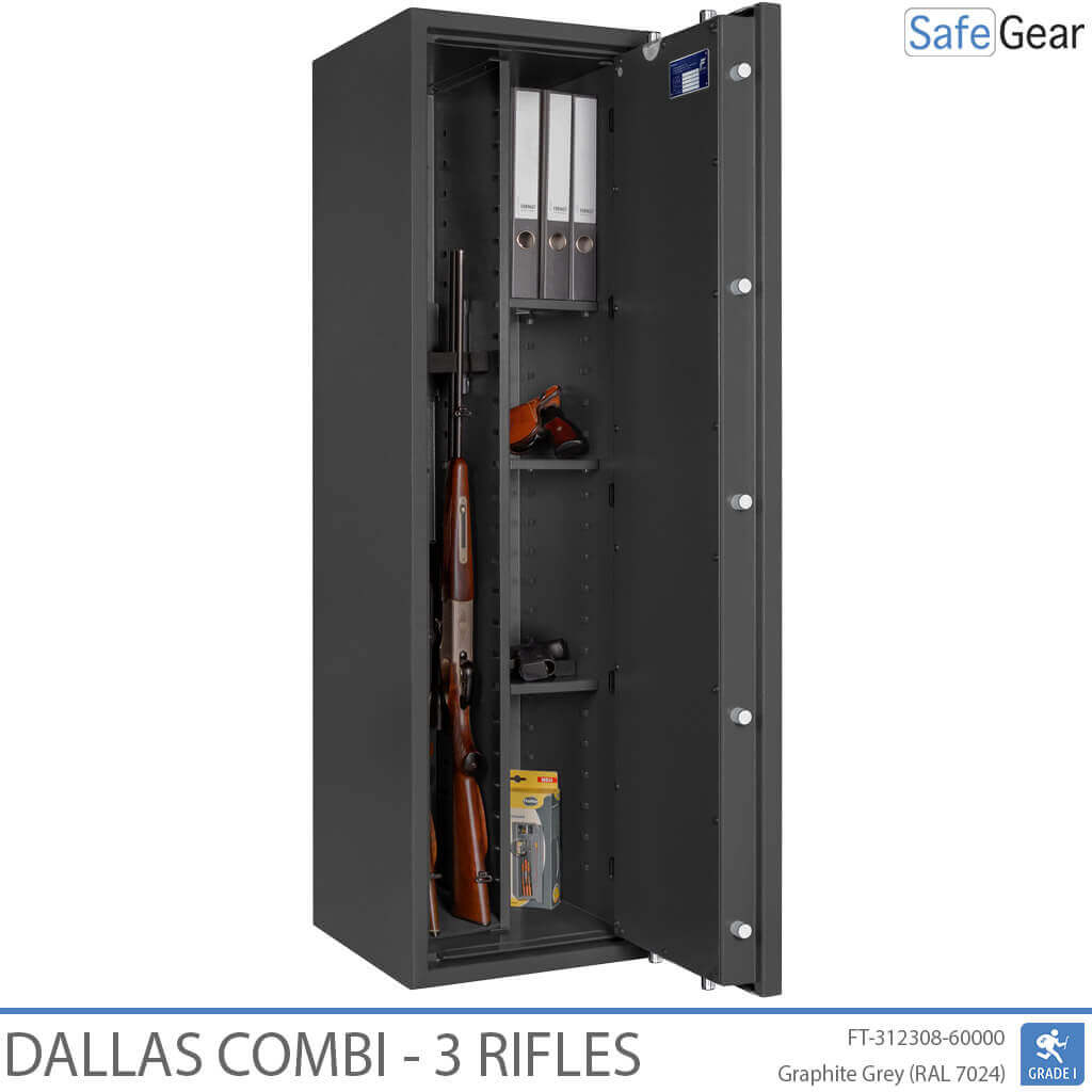 Dallas Combi – Fegyverszéf (3 puska) – Betörésállósági vizsgálat: Fokozat 1