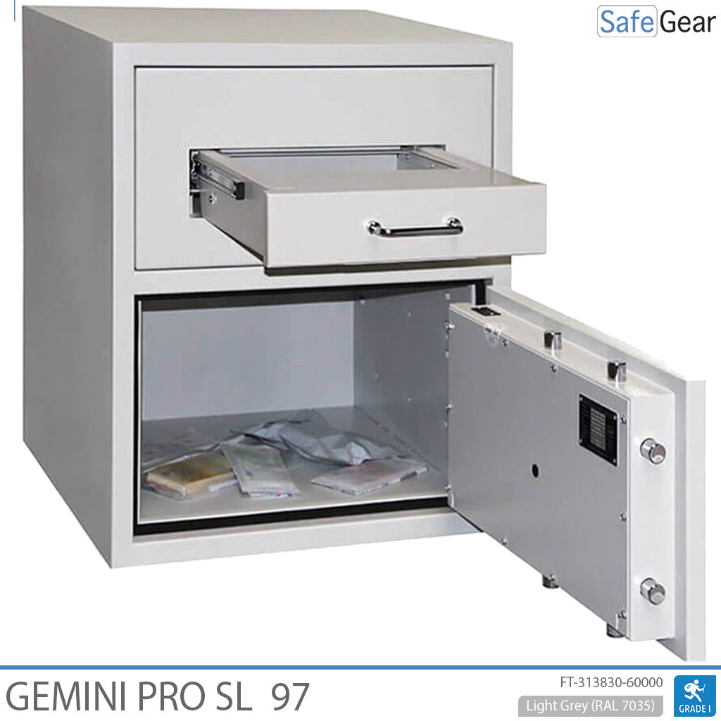 Gemini Pro SL 97 Bedobószéf (119 L) – Betörésállósági vizsgálat D-I – Kódzár 9 felhasználói kóddal