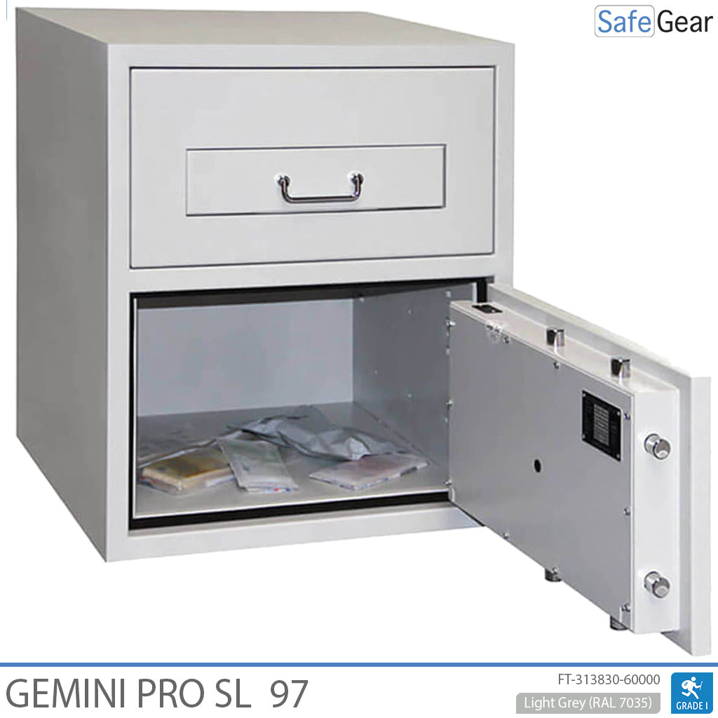 Gemini Pro SL 97 Bedobószéf (119 L) – Betörésállósági vizsgálat D-I – Kódzár 9 felhasználói kóddal