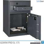 Gemini Pro SL 175 Bedobószéf (205 L) – Betörésállósági vizsgálat D-I – Kulcszár