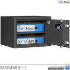 SafeGear SG 1 – Biztonsági széf (34 liter) – Betörésvizsgálati S1 fokozat