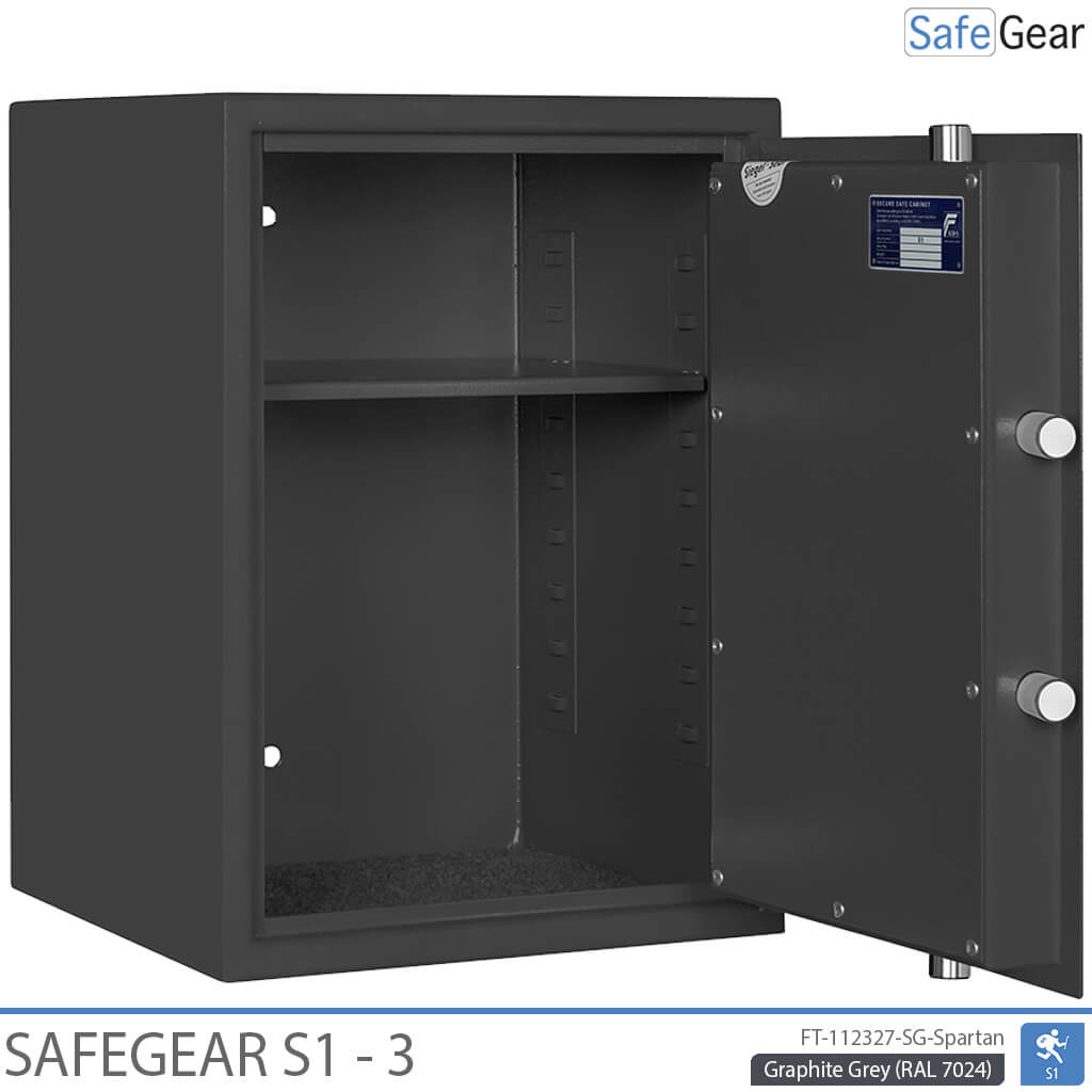 SafeGear SG 3 – biztonsági széf (63 liter) – betörésvédelmi S1 fokozat