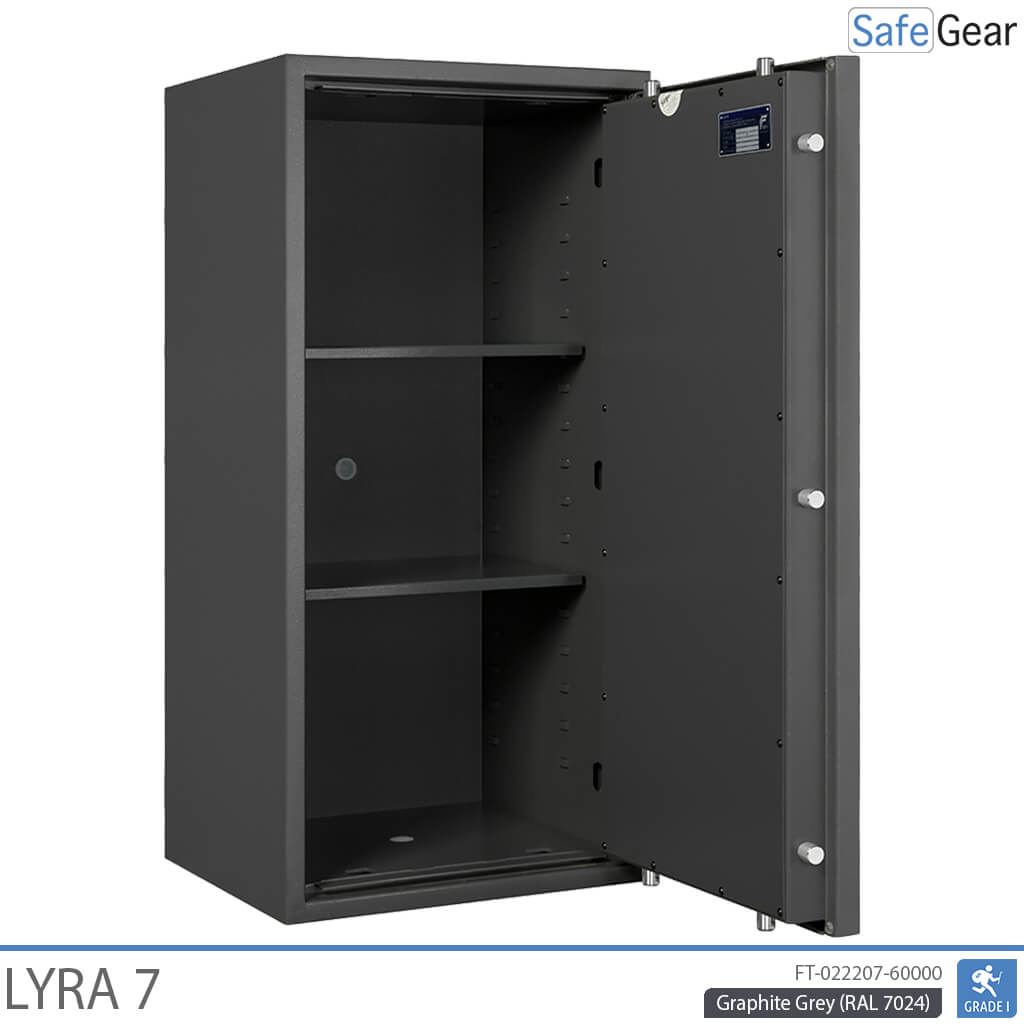 Lyra 7 – biztonsági Széf (118 liter) – betörésállósági teszt Fokozat 1