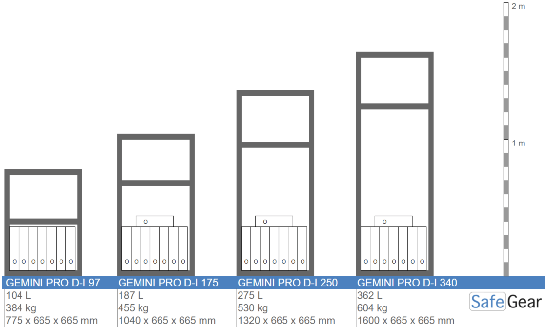 Gemini Pro D-I 97 size illustration