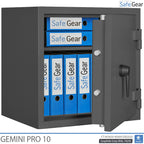 Gemini Pro 10 – biztonsági széf (103 liter) – betörésállósági teszt: Fokozat 1