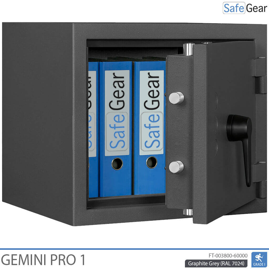 Gemini Pro 1 – Biztonsági széf (45 liter) – Betörésállósági teszt: Fokozat 1