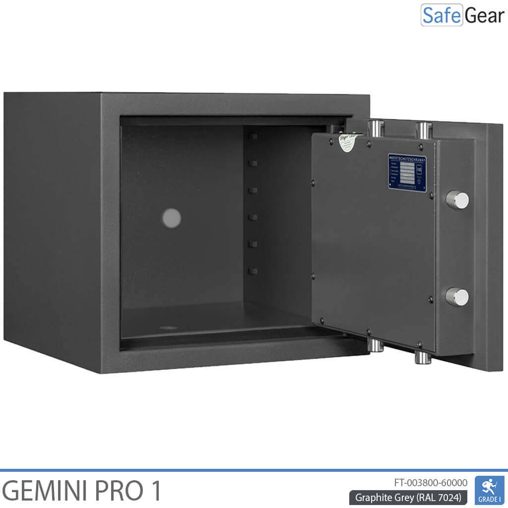 Gemini Pro 1 – Biztonsági széf (45 liter) – Betörésállósági teszt: Fokozat 1