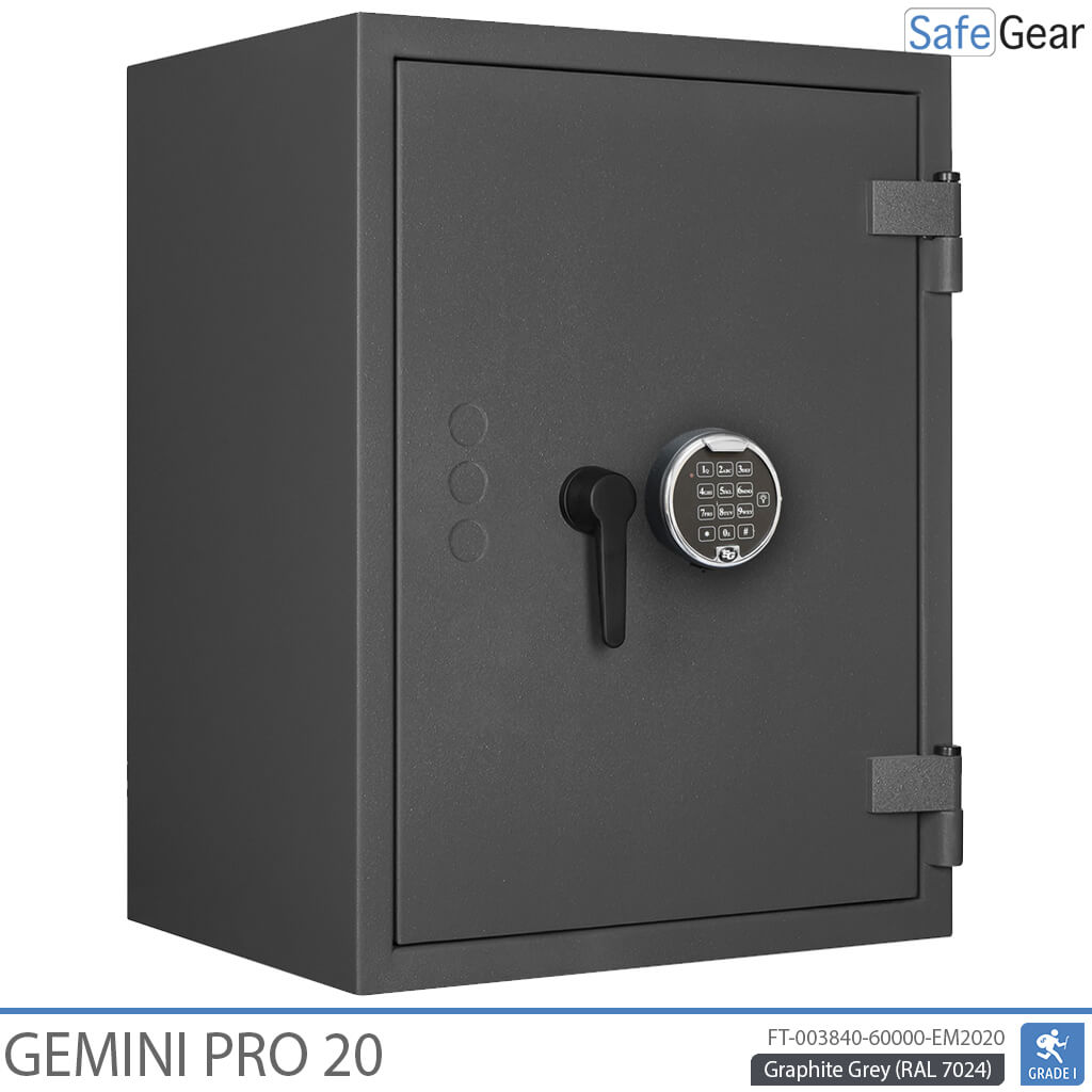 Gemini Pro 20 – biztonsági széf (141 liter) – betörésállósági teszt: Fokozat 1