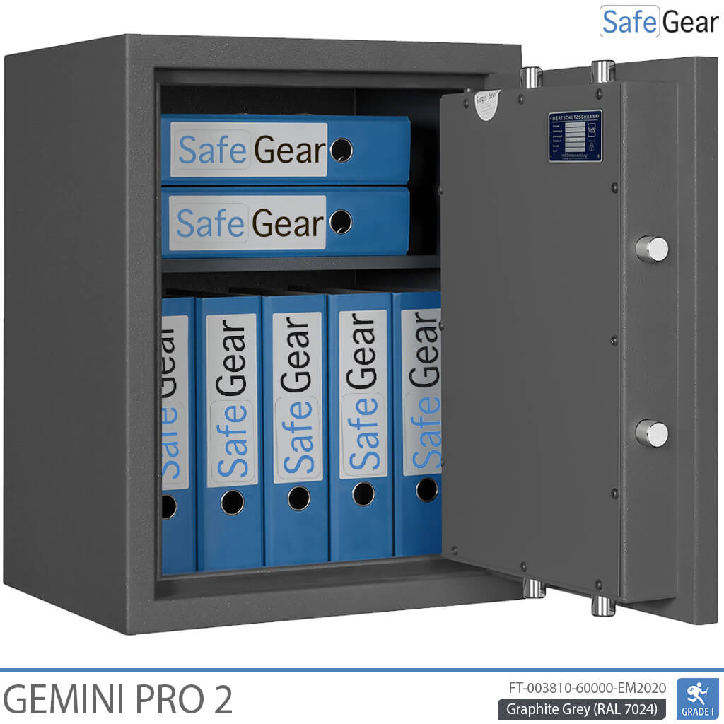 Gemini Pro 2 – biztonsági széf (70 liter) – betörésállósági teszt, Fokozat 1