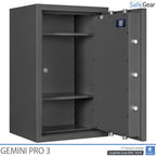Gemini Pro 3 – Biztonsági széf (90 liter) – Betörésállósági teszt, Fokozat 1