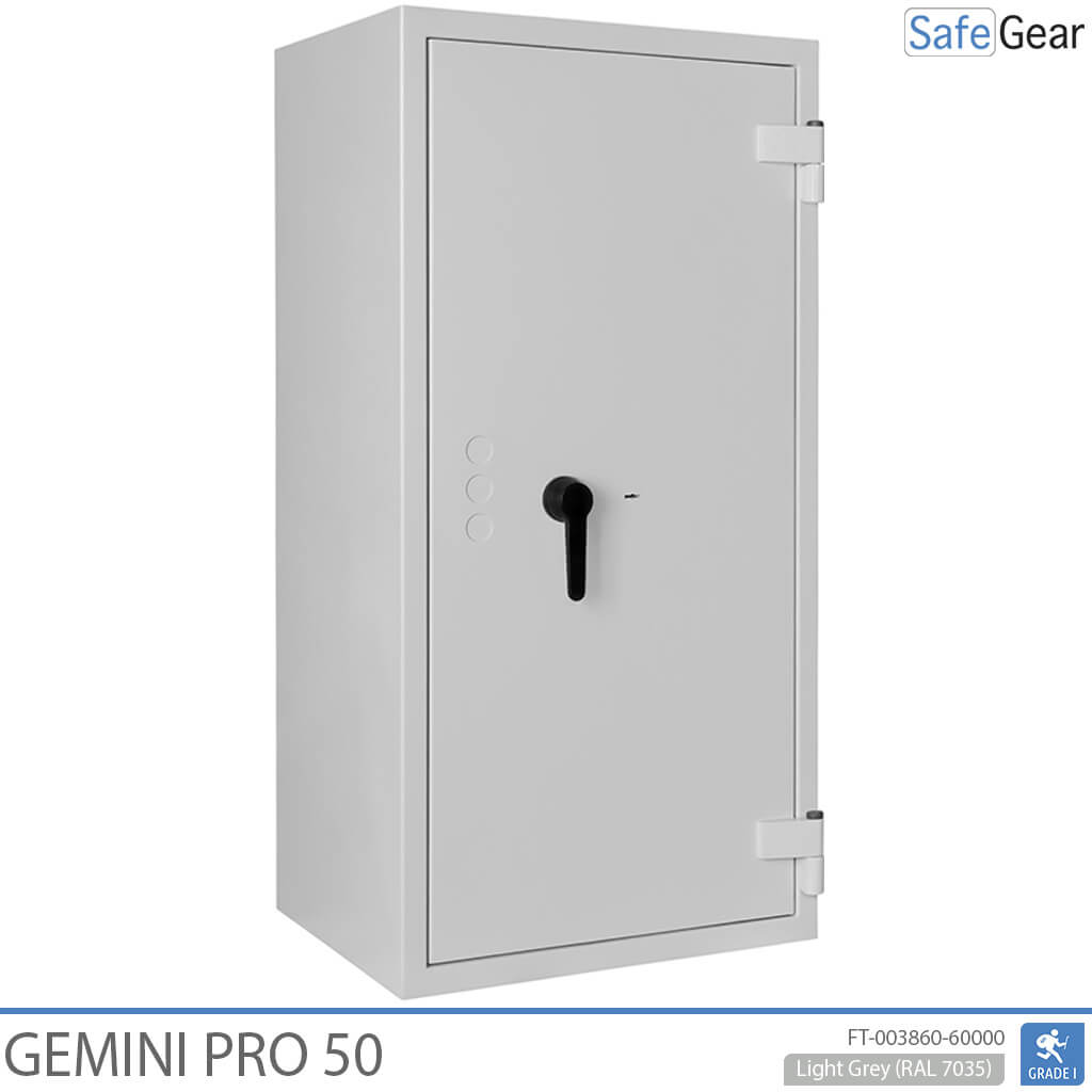 Gemini Pro 50 – Gyógyszertári széf (219 liter) – 4 fiók – 2 polc – Betörésállósági vizsgálat Fokozat 1