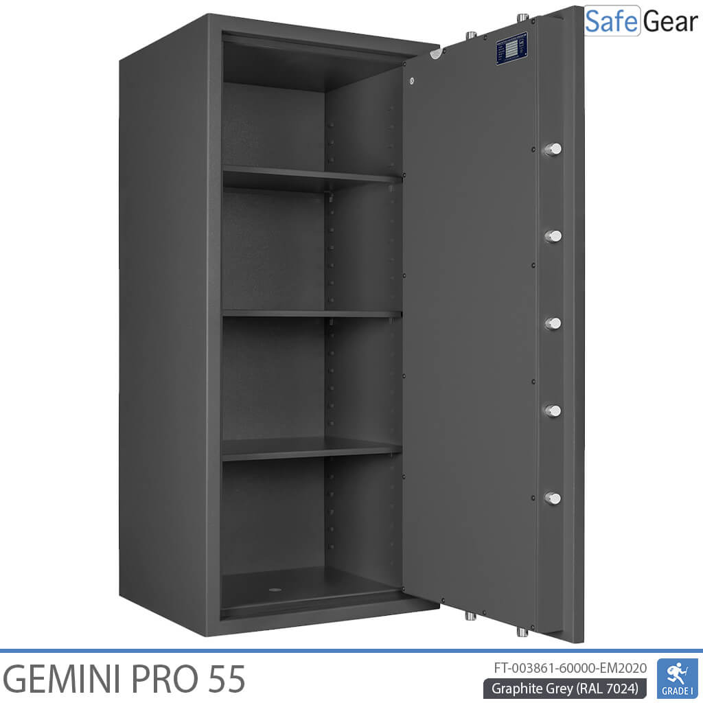 Gemini Pro 55 – Biztonsági széf (292 liter) – Betörésvédelmi teszt: Fokozat 1