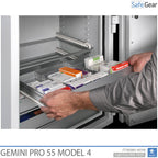 Gemini Pro 55 – Gyógyszertári széf (292 liter) – 7 fiók – 1 polc – Betörésállósági vizsgálat Fokozat 1