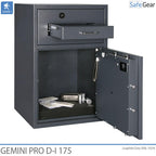 Gemini Pro D-I 340 Bedobószéf (384 L) - Betörésvizsgálati Fokozat D-I - kulcszár