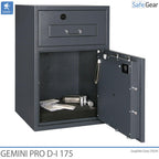 Gemini Pro D-I 250 Bedobószéf (294 L) - Betörésvizsgálati Fokozat D-I - kulcszár