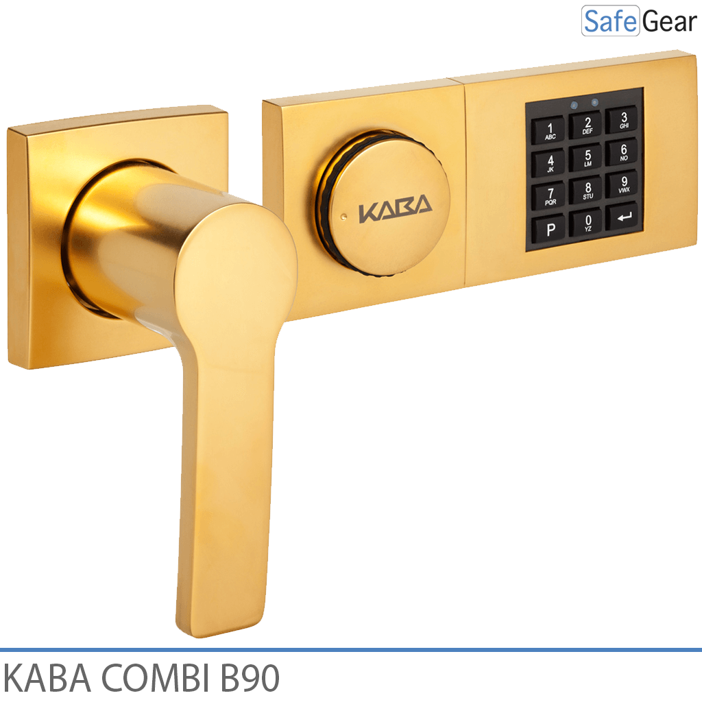 Kaba Combi B90 kombinációs zár széfhez, vésznyitó kulccsal