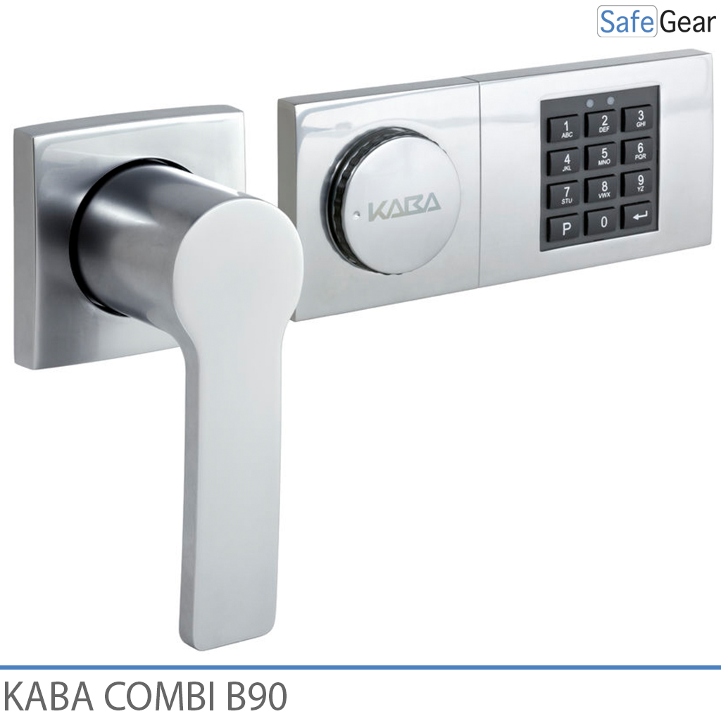 Kaba Combi B90 kombinációs zár széfhez, vésznyitó kulccsal