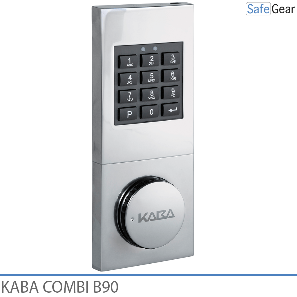Kaba Combi B90 kombinációs zár széfhez, vésznyitó kulccsal