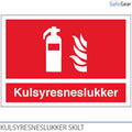 Szén-dioxid-hó oltó készülék (CO2-oltó készülék) – tábla – műanyag