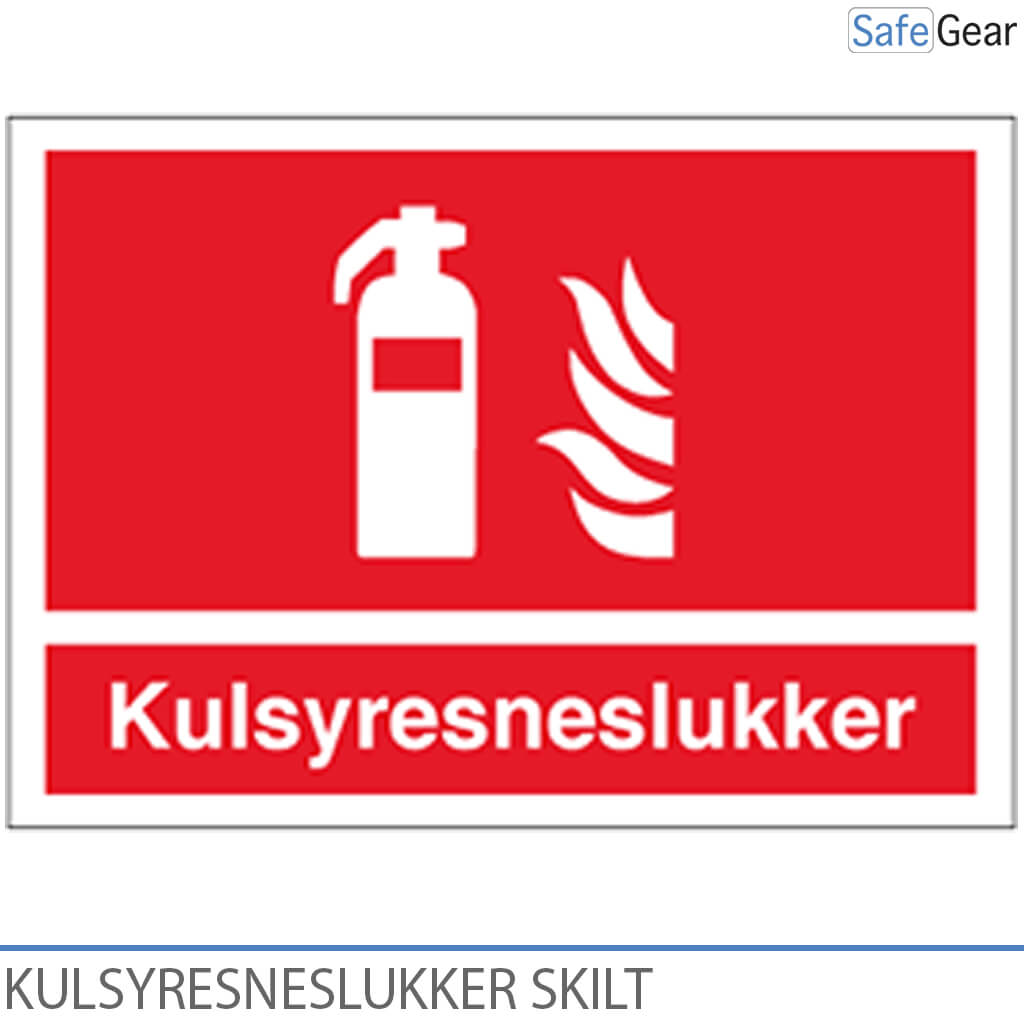 Szén-dioxid-hó oltó készülék (CO2-oltó készülék) – tábla – műanyag