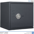 KWT 2000 gun safe in Graphite Grey, door closed