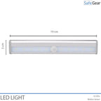 LED light size illustration