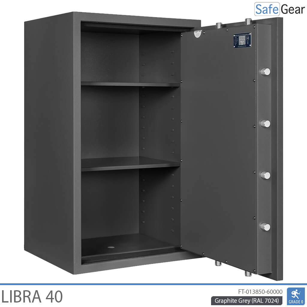 Libra 40 – Biztonsági széf (180 liter) – Betörésállósági teszt: 0. fokozat